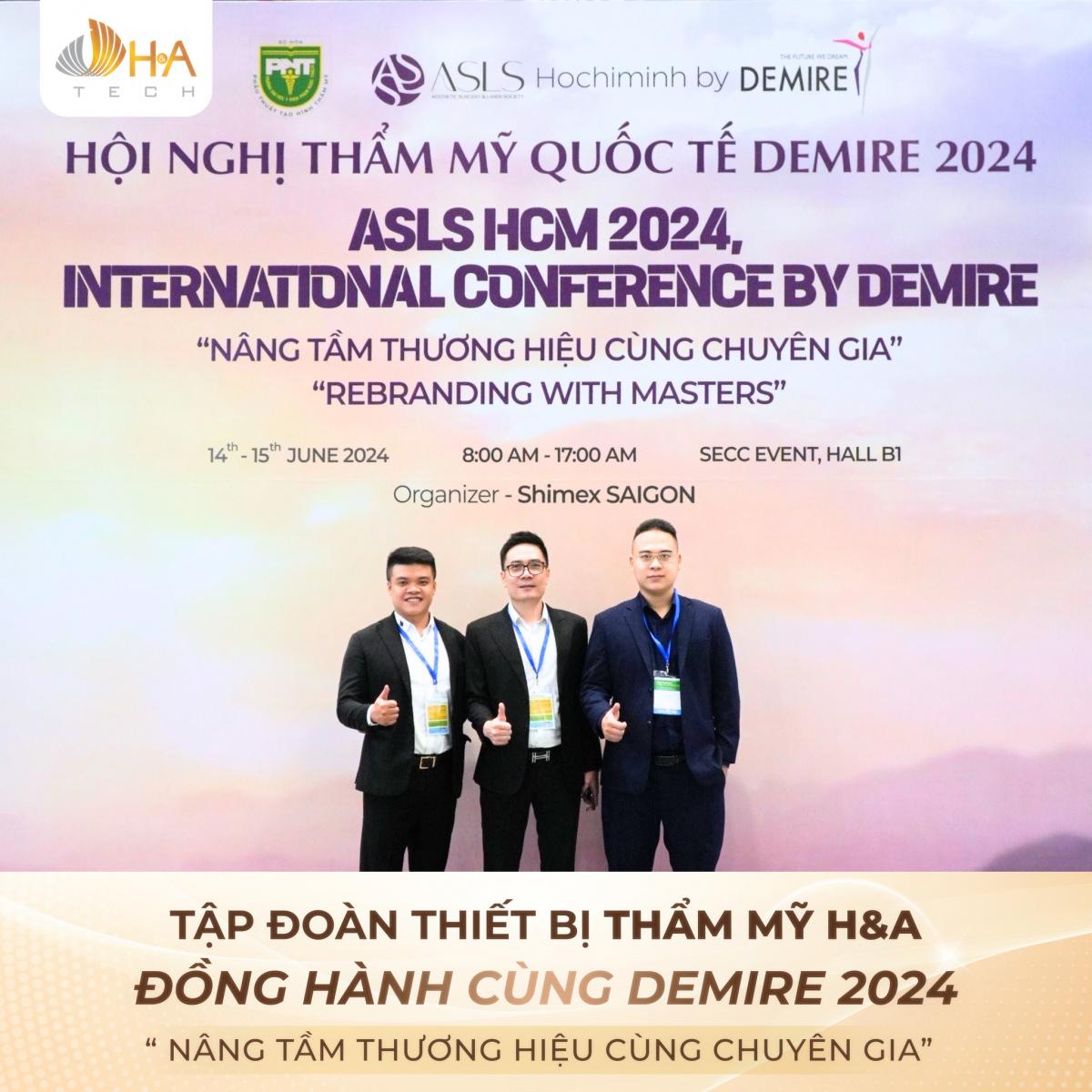 Sự kiện đặc biệt tại Hội nghị DEMIRE 2024: H&A đồng hành cùng Laseroptek và Eunsung kết hợp mang đến những đột phá trong công nghệ thẩm mỹ và y tế.